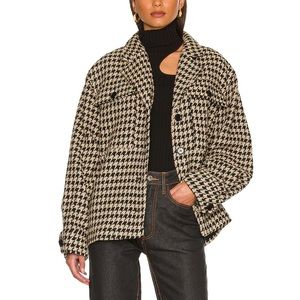 Brand New Annie Bing Flynn Jacket in Houndstooth